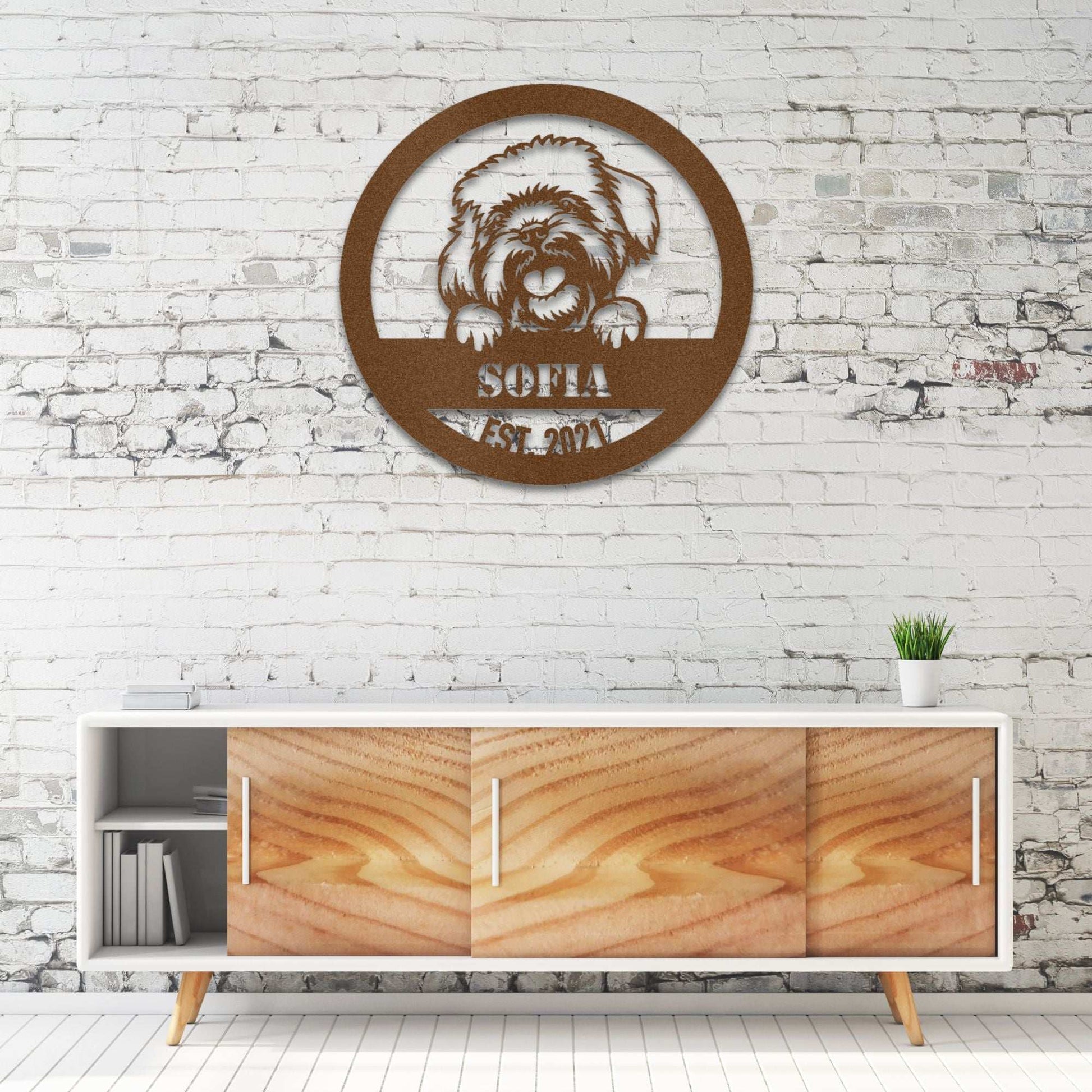 Personalized Havanese Metal Wall Art – Custom Dog Name Sign | Barkhaus Metal Company