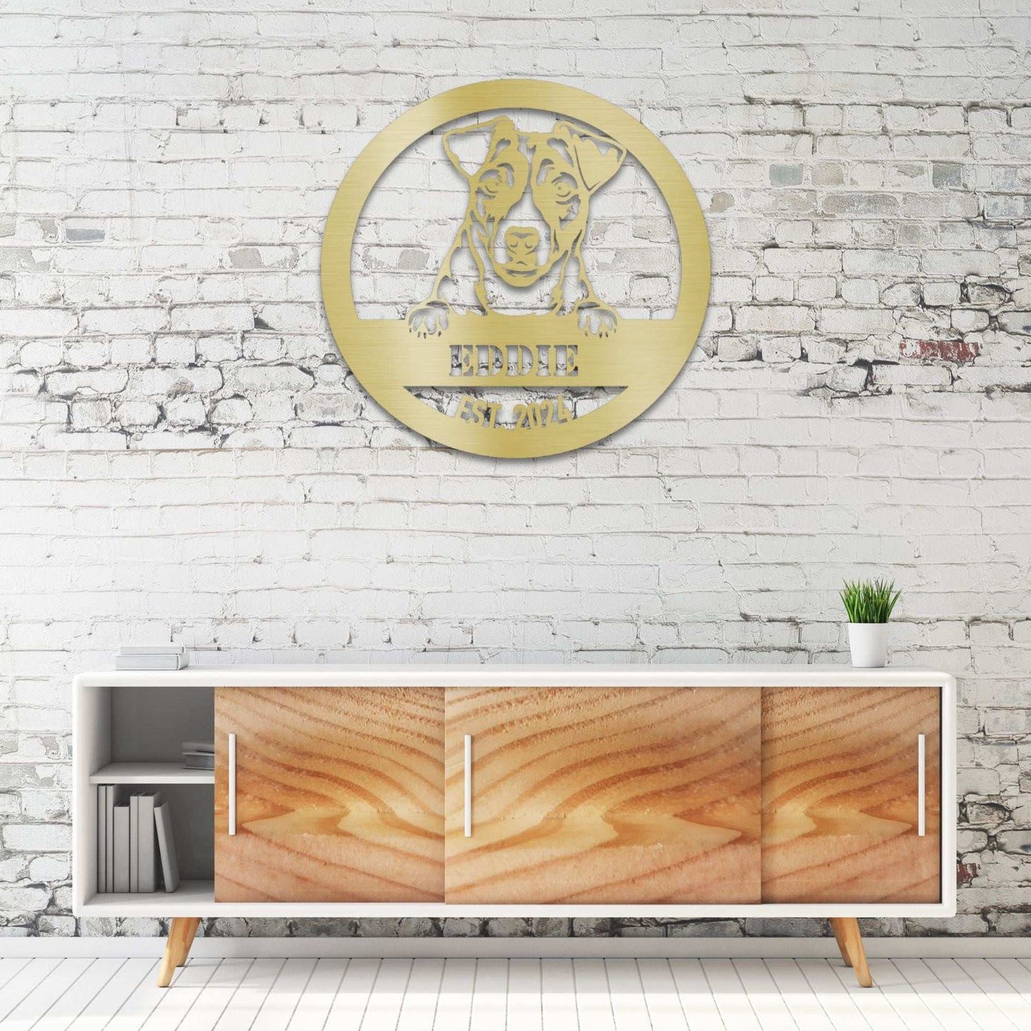 Personalized Jack Russell Terrier Metal Wall Art – Custom Dog Name Sign | Barkhaus Metal Company