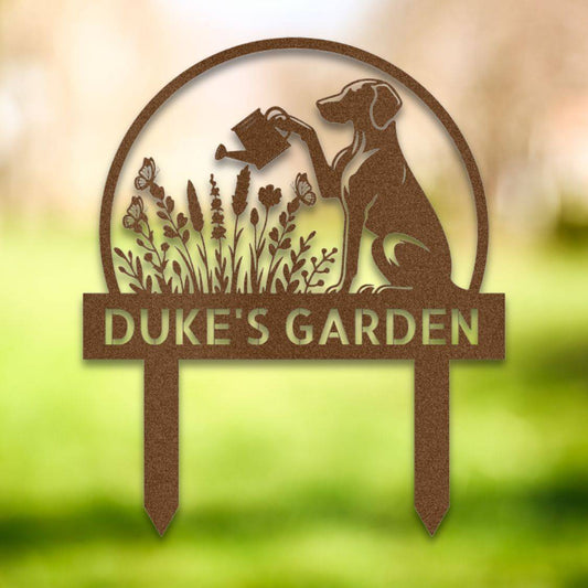 Copper Personalized Metal Yard Stake II | Barkhaus Metal Co.